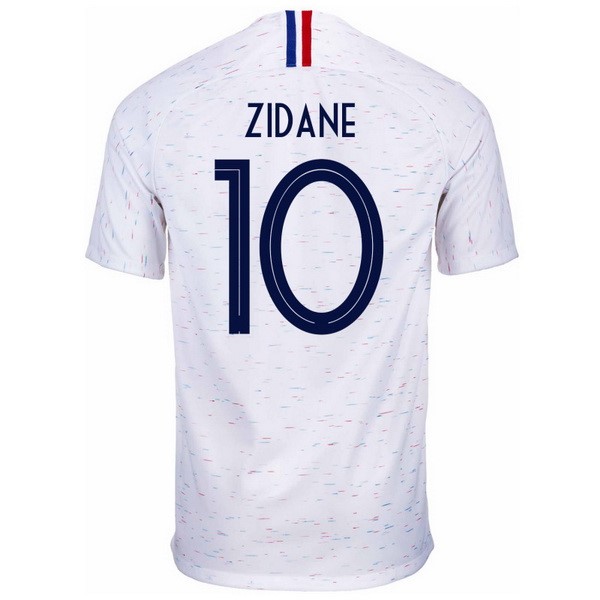Camiseta Francia 2ª Zidane 2018 Blanco